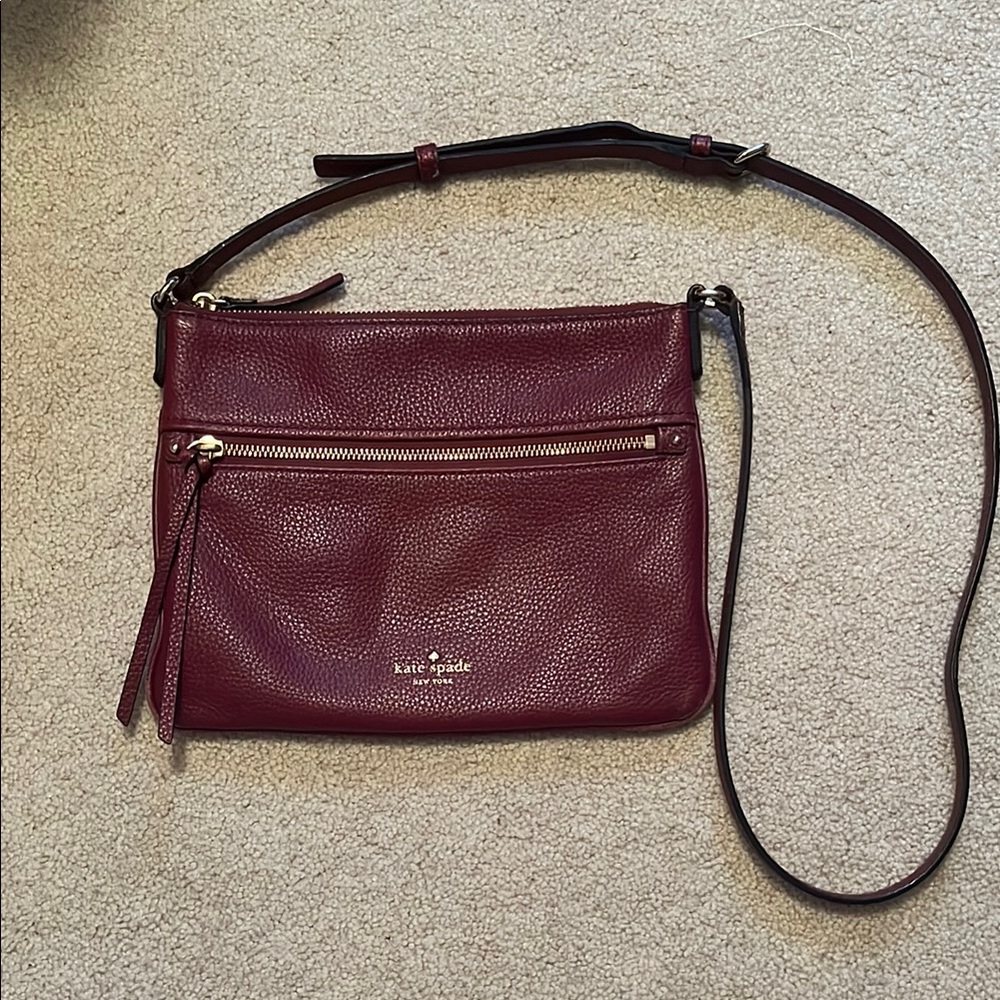 Kate Spade Burgundy Crossbody Bag